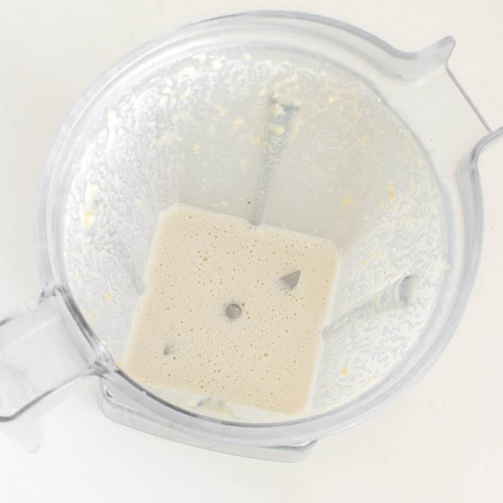 blended glaze in the blender. 