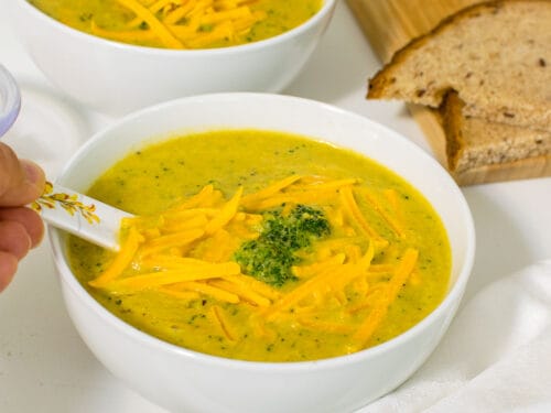 Panera Broccoli Cheddar Soup - Fit Foodie Finds