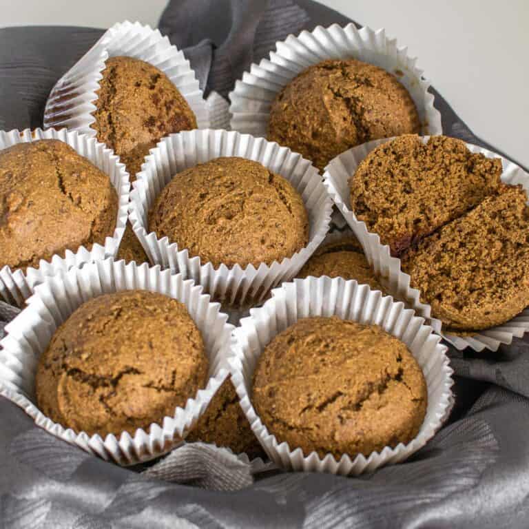 One Bowl Healthy Gingerbread Muffins (Vegan)