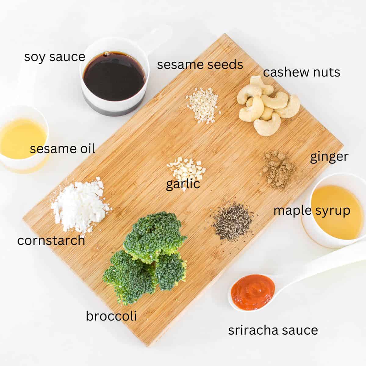 top view of all the ingredients. 