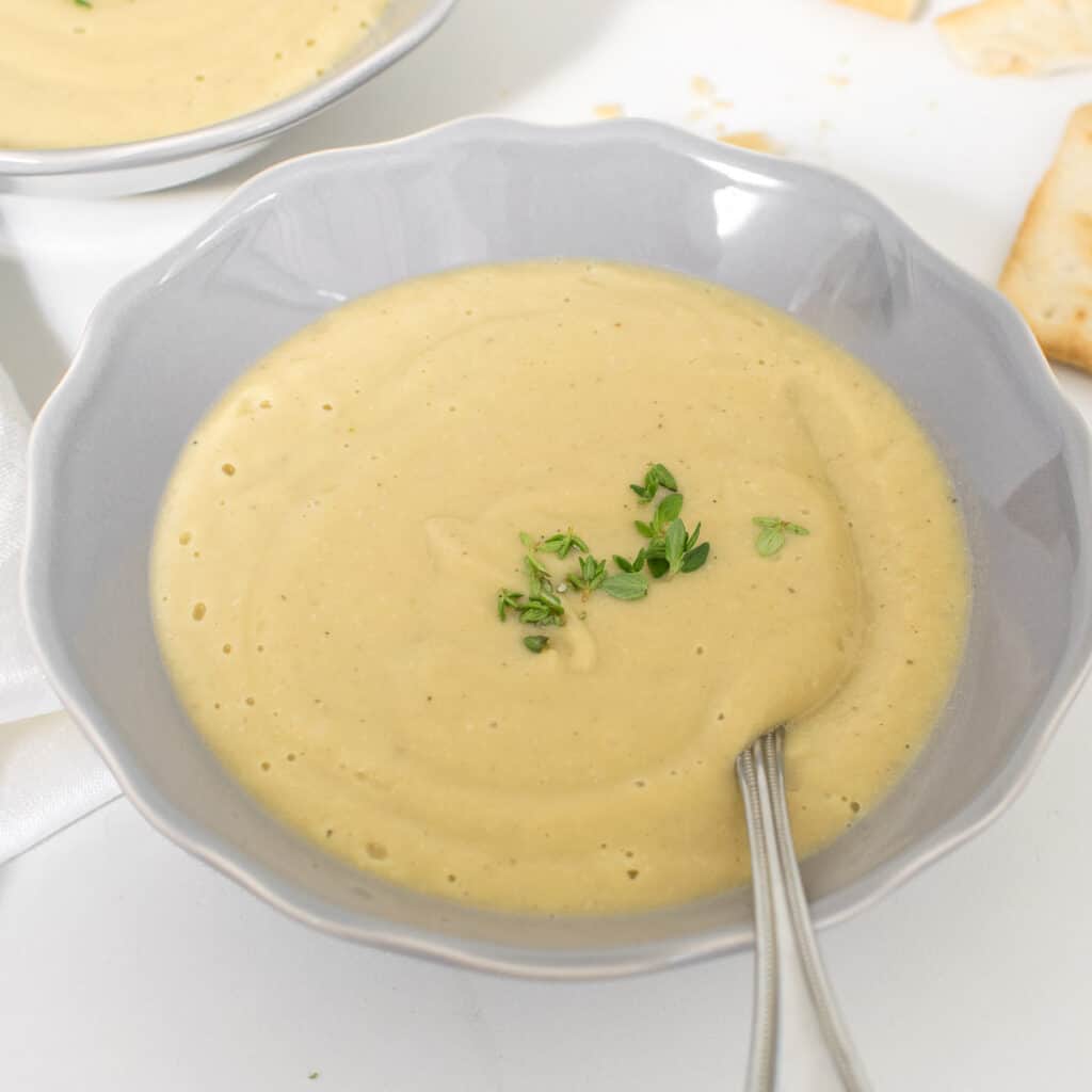 Creamy Vegan Cauliflower Soup (Instant Pot)