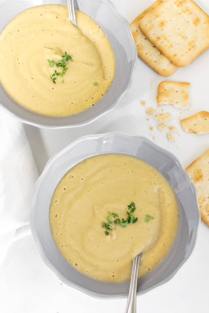 Creamy Vegan Cauliflower Soup (Instant Pot) - kiipfit.com