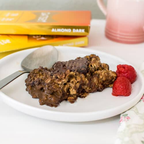 One Bowl Vegan Chocolate Baked Oats