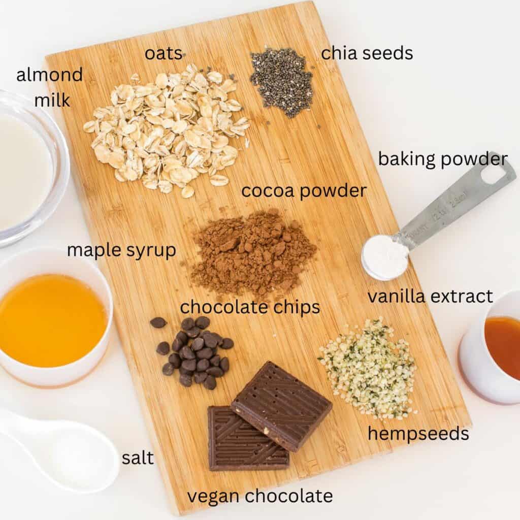 One Bowl Vegan Chocolate Baked Oats