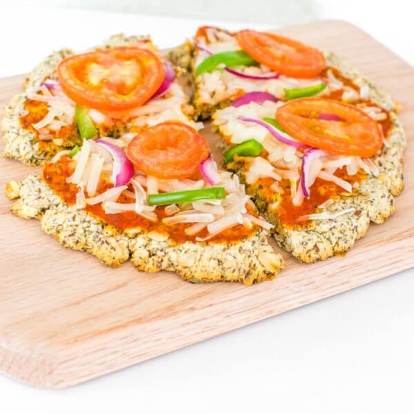 Vegan Almond Flour Pizza Crust (No Yeast)