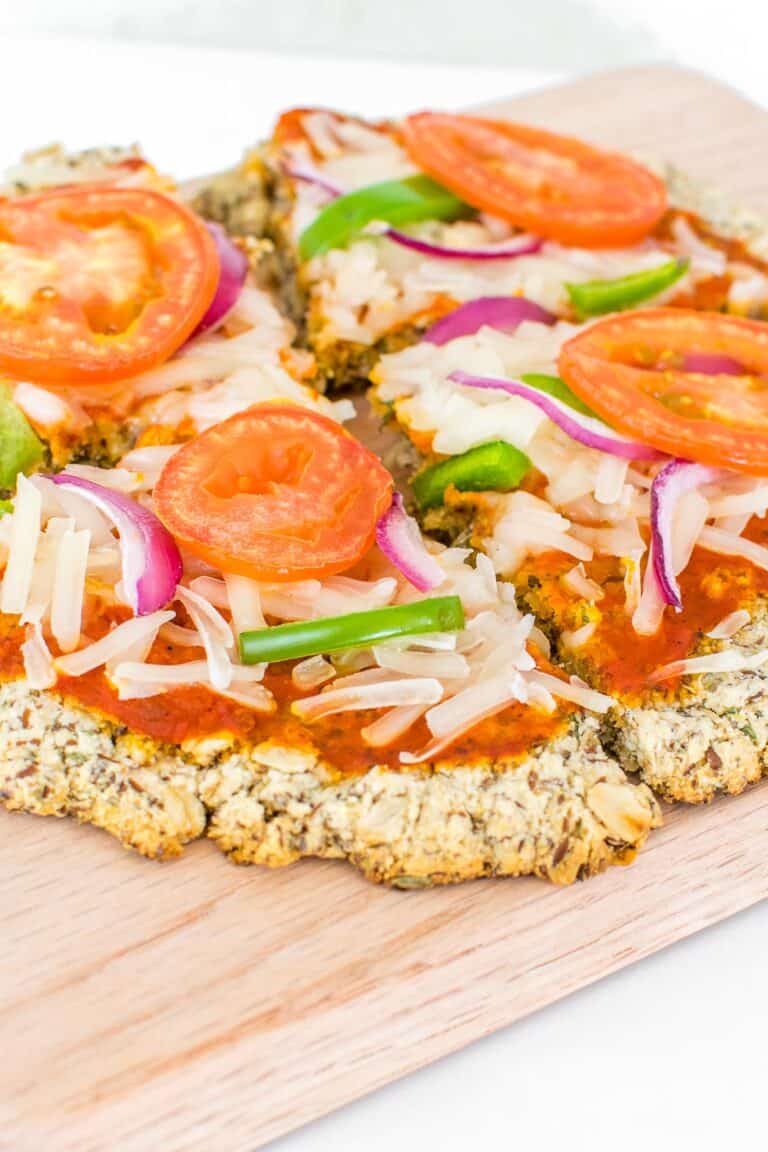 Vegan Almond Flour Pizza Crust (No Yeast)