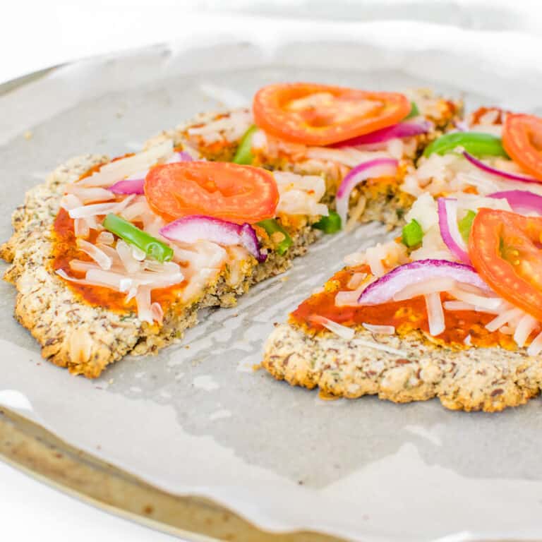 Vegan Almond Flour Pizza Crust (No Yeast)