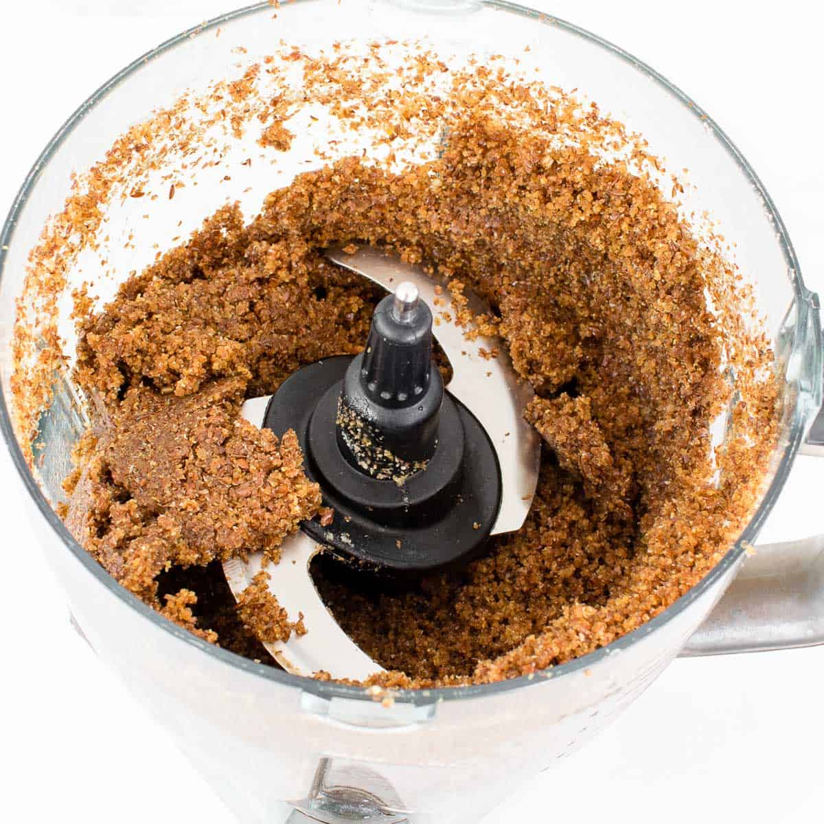 blended ingredients in the food processor. 