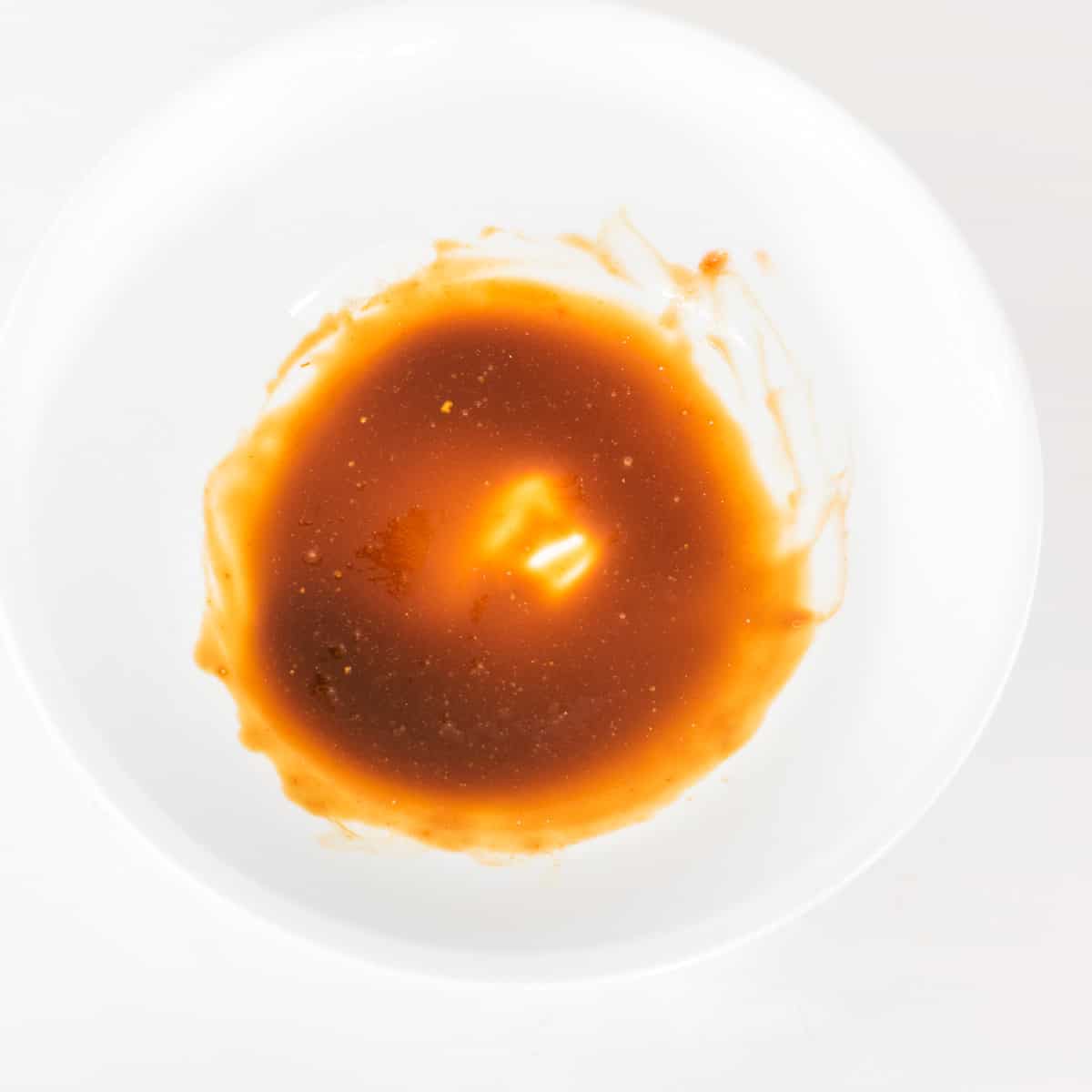 sauces whisked in a bowl. 