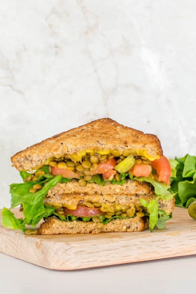 Spicy Lentil Sandwich - Kiipfit.com