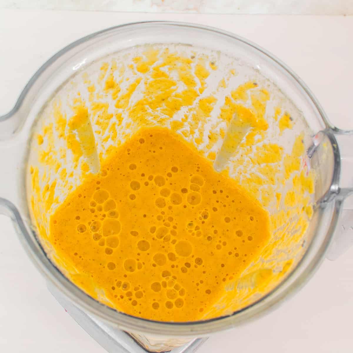 blended ingredients in the blender. 