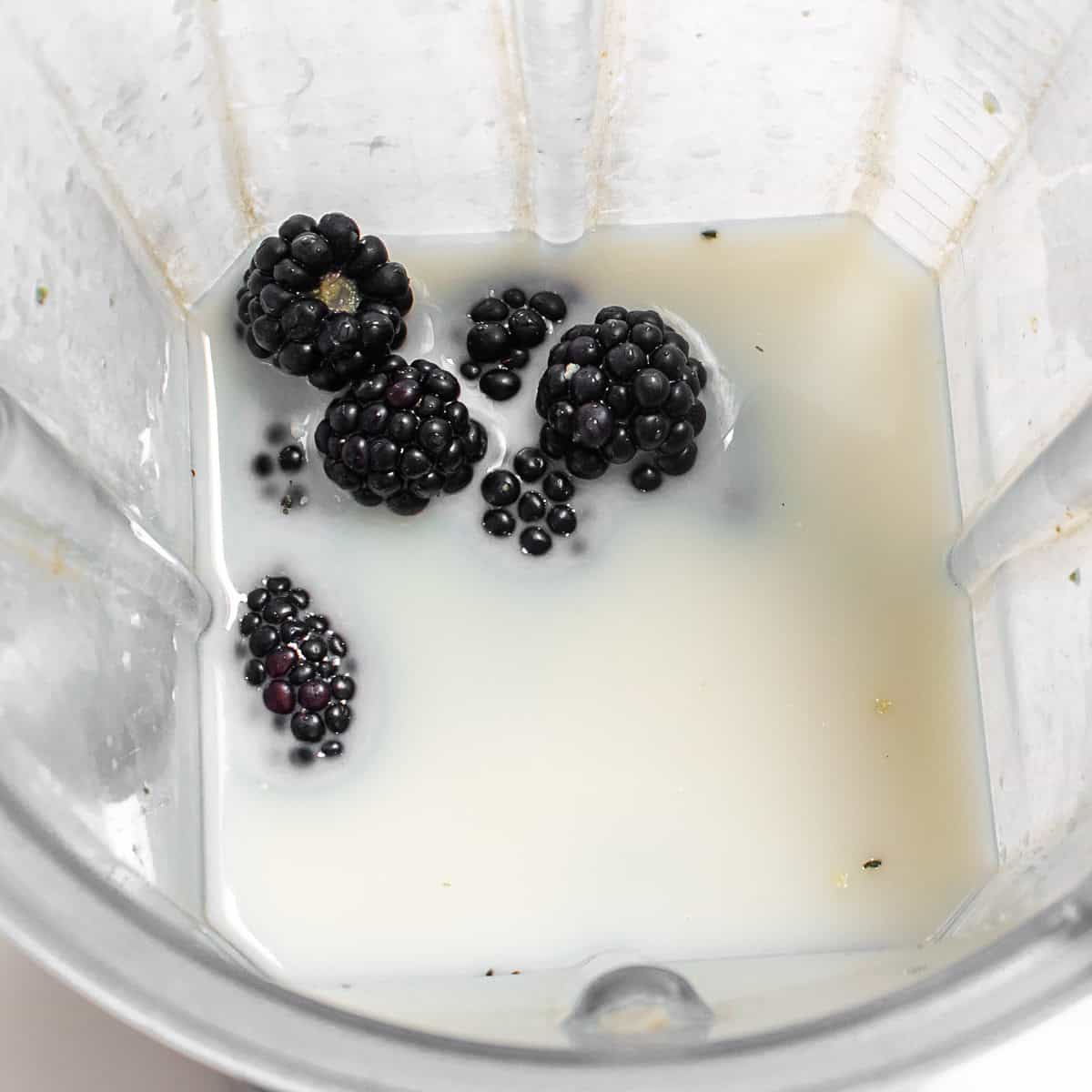 all the ingredients in the blender.